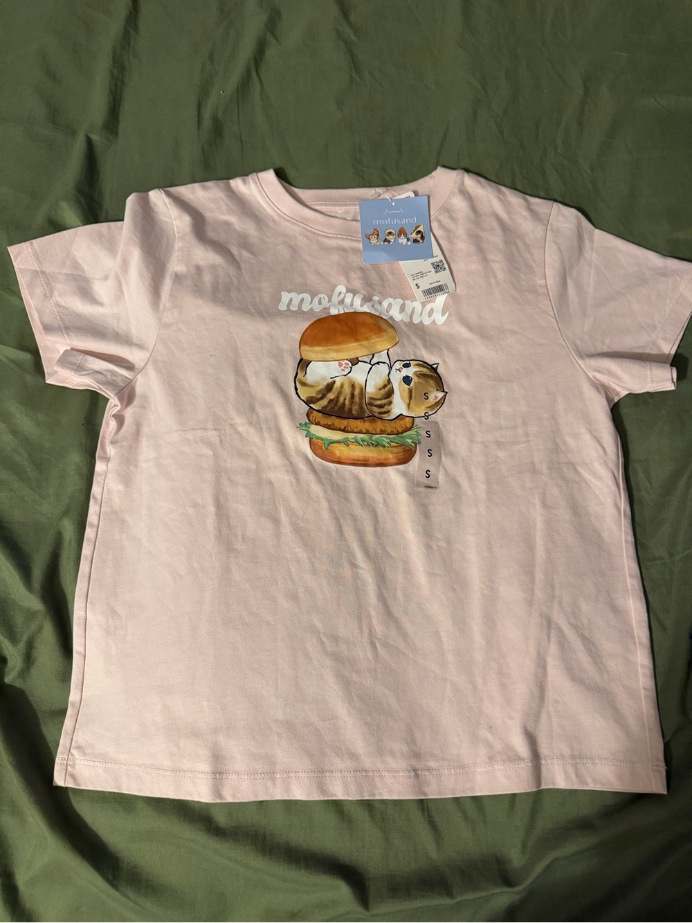 Pink Graphic Cat Burger Tee